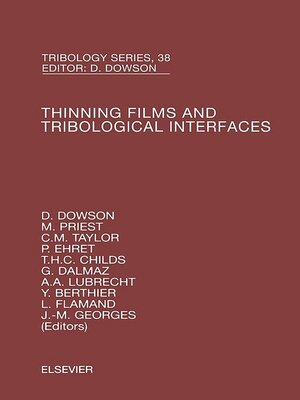 cover image of Thinning Films and Tribological Interfaces